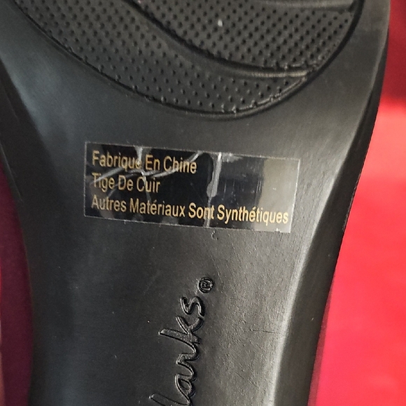 Clarks Red and Purple Ankle Boots - Picture 9 of 11